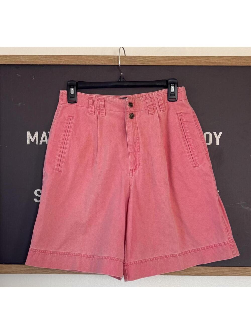 Pink Vintage Liz Wear High Waisted Shorts Womens 28 Pleated Mom Fit 90s
